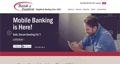 Desktop Screenshot of bankofeaston.com